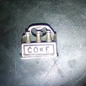 Coke Coca Cola crate vintage sterling silver charm Beau